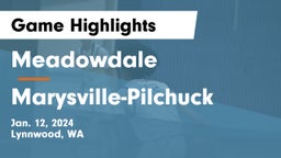 Meadowdale  vs Marysville-Pilchuck  Game Highlights - Jan. 12, 2024