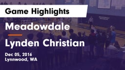 Meadowdale  vs Lynden Christian  Game Highlights - Dec 05, 2016