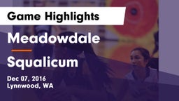 Meadowdale  vs Squalicum  Game Highlights - Dec 07, 2016