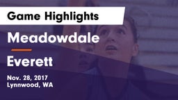 Meadowdale  vs Everett  Game Highlights - Nov. 28, 2017