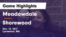Meadowdale  vs Shorewood  Game Highlights - Dec. 13, 2017