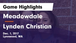 Meadowdale  vs Lynden Christian  Game Highlights - Dec. 1, 2017