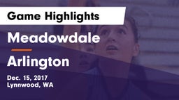 Meadowdale  vs Arlington  Game Highlights - Dec. 15, 2017