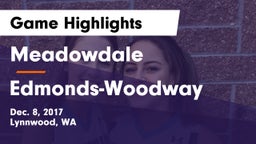 Meadowdale  vs Edmonds-Woodway  Game Highlights - Dec. 8, 2017