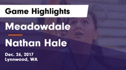 Meadowdale  vs Nathan Hale  Game Highlights - Dec. 26, 2017