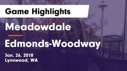 Meadowdale  vs Edmonds-Woodway  Game Highlights - Jan. 26, 2018