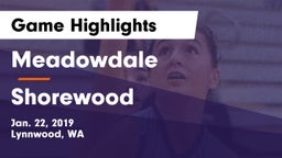 Meadowdale  vs Shorewood  Game Highlights - Jan. 22, 2019