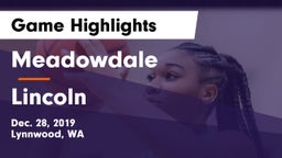 Meadowdale  vs Lincoln  Game Highlights - Dec. 28, 2019