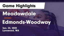 Meadowdale  vs Edmonds-Woodway  Game Highlights - Jan. 24, 2020
