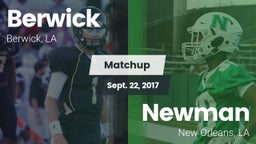 Matchup: Berwick  vs. Newman  2017