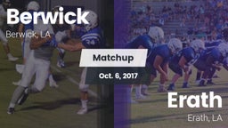 Matchup: Berwick  vs. Erath  2017