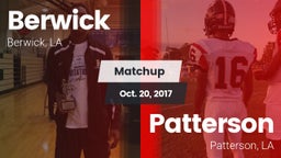 Matchup: Berwick  vs. Patterson  2017