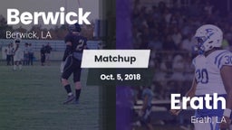 Matchup: Berwick  vs. Erath  2018