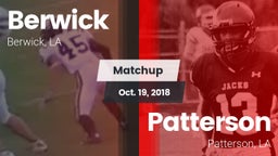 Matchup: Berwick  vs. Patterson  2018
