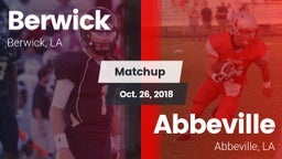 Matchup: Berwick  vs. Abbeville  2018