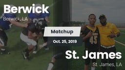 Matchup: Berwick  vs. St. James  2019