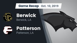 Recap: Berwick  vs. Patterson  2019