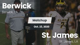 Matchup: Berwick  vs. St. James  2020