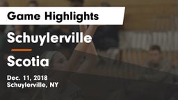 Schuylerville  vs Scotia Game Highlights - Dec. 11, 2018