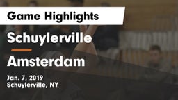 Schuylerville  vs Amsterdam Game Highlights - Jan. 7, 2019