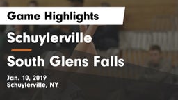 Schuylerville  vs South Glens Falls Game Highlights - Jan. 10, 2019