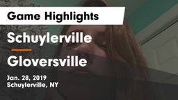 Schuylerville  vs Gloversville Game Highlights - Jan. 28, 2019