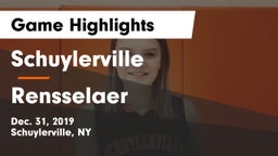 Schuylerville  vs Rensselaer  Game Highlights - Dec. 31, 2019