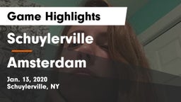 Schuylerville  vs Amsterdam Game Highlights - Jan. 13, 2020