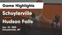 Schuylerville  vs Hudson Falls  Game Highlights - Jan. 23, 2020