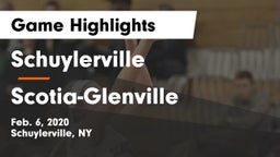 Schuylerville  vs Scotia-Glenville  Game Highlights - Feb. 6, 2020