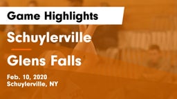 Schuylerville  vs Glens Falls  Game Highlights - Feb. 10, 2020