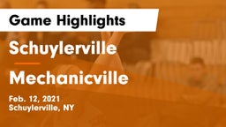 Schuylerville  vs Mechanicville  Game Highlights - Feb. 12, 2021