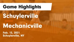 Schuylerville  vs Mechanicville  Game Highlights - Feb. 13, 2021