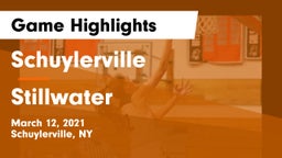 Schuylerville  vs Stillwater  Game Highlights - March 12, 2021