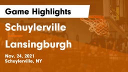 Schuylerville  vs Lansingburgh  Game Highlights - Nov. 24, 2021