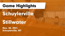 Schuylerville  vs Stillwater  Game Highlights - Nov. 30, 2021