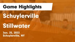 Schuylerville  vs Stillwater  Game Highlights - Jan. 25, 2022
