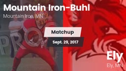 Matchup: Mountain Iron-Buhl H vs. Ely  2016