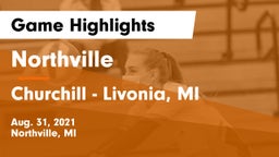 Northville  vs Churchill  - Livonia, MI Game Highlights - Aug. 31, 2021
