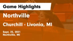 Northville  vs Churchill  - Livonia, MI Game Highlights - Sept. 25, 2021