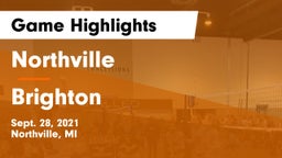 Northville  vs Brighton  Game Highlights - Sept. 28, 2021