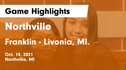 Northville  vs Franklin  - Livonia, MI. Game Highlights - Oct. 14, 2021