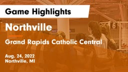Northville  vs Grand Rapids Catholic Central  Game Highlights - Aug. 24, 2022