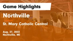 Northville  vs St. Mary Catholic Central  Game Highlights - Aug. 27, 2022