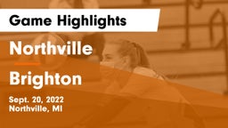 Northville  vs Brighton  Game Highlights - Sept. 20, 2022