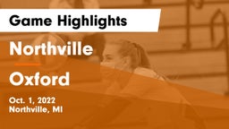 Northville  vs Oxford  Game Highlights - Oct. 1, 2022