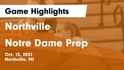 Northville  vs Notre Dame Prep  Game Highlights - Oct. 15, 2022