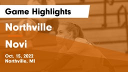 Northville  vs Novi  Game Highlights - Oct. 15, 2022