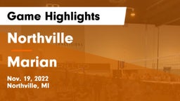 Northville  vs Marian  Game Highlights - Nov. 19, 2022