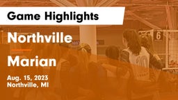 Northville  vs Marian  Game Highlights - Aug. 15, 2023